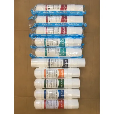 Bộ 10 Lõi Lọc Nước KORIHOME Chính Hãng - Bao Gồm 3 Sediment, 2 Pre Carbon, 1 RO, 1 Post, 1 Mineral, 1 Hydrogen, 1 Nano Silver