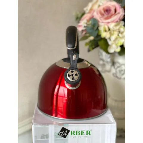 Ấm Đun Nước Arber Inox 304 - Đun Nước Nhanh Chóng Trên Tất Cả Các Loại Bếp, Thiết Kế Sang Trọng, Có Còi Báo Sôi