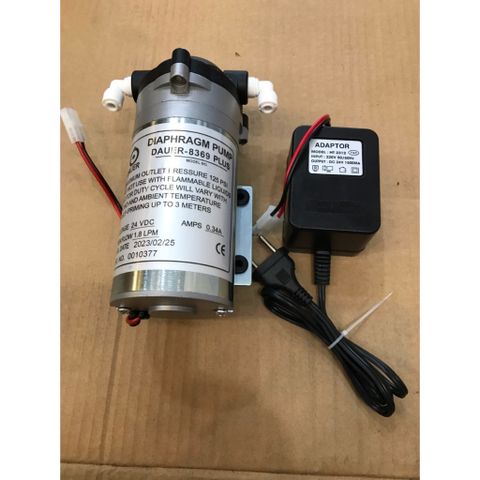 Bơm Tăng Áp 24V DAUER-8369 Plus - Hút Đẩy Mạnh Mẽ Cho Máy Lọc Nước RO Kangaroo, Karofi, Sunhouse, Tưới Cây, Phun Sương
