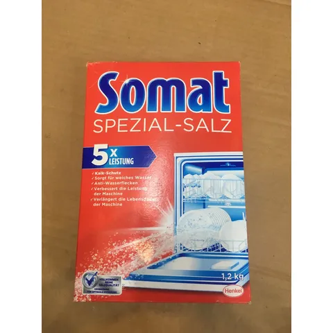 Muối Rửa SOMAT Hộp 1,2Kg - Hàng chính hãng - Chuyên dùng cho máy rửa chén - giúp máy không bị bám cặn 