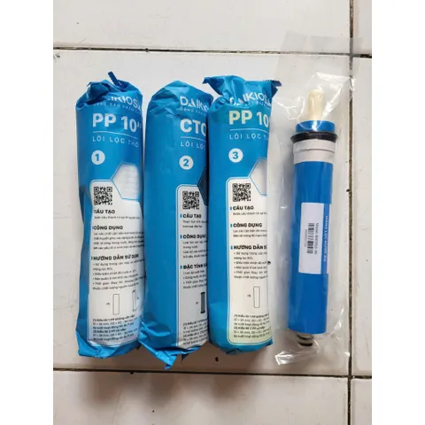 Lõi Lọc Nước Daikiosan Chính Hãng - Thay Thế Đầy Đủ Bộ Lõi Cho Máy Lọc Nước RO, Giữ Nguồn Nước Sạch và An Toàn