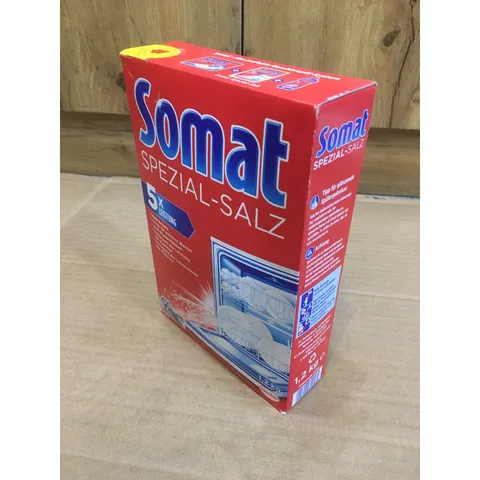 Muối Rửa SOMAT Hộp 1,2Kg - Hàng chính hãng - Chuyên dùng cho máy rửa chén - giúp máy không bị bám cặn 