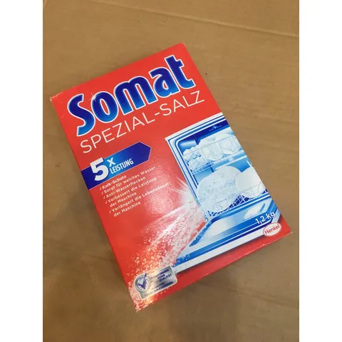 Muối Rửa SOMAT Hộp 1,2Kg - Hàng chính hãng - Chuyên dùng cho máy rửa chén - giúp máy không bị bám cặn 