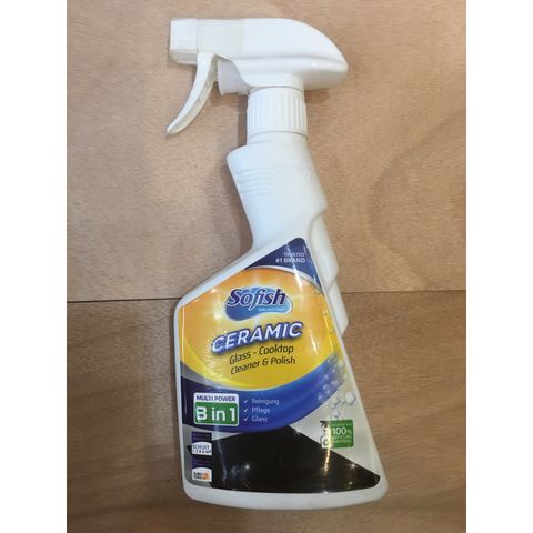 Bộ sản phẩm vệ sinh bếp từ DAOCare Kit và xịt tẩy dầu mỡ SOFISH CERAMIC 500ML - Dễ dàng làm sạch mọi vết bẩn cứng đầu
