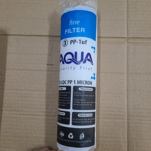 Lõi Lọc Nước AQUA Số 1, 2, 3 - Bộ Lọc Thô cho Máy Lọc Nước RO, Loại Bỏ Tạp Chất, Tuổi Thọ 3-6 Tháng