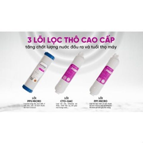 Bộ 3 Lõi Lọc Nước MUTOSI - Lõi PP5 5 Micron, Lõi OCB-GAC và PP1 - Giải Pháp Lọc Nước Sạch, An Toàn Cho Gia Đình