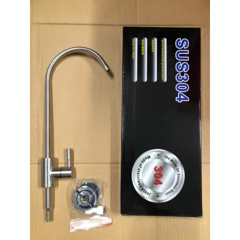 Vòi Gạt Inox Mạ Crom Cho Máy Lọc Nước - Thiết Kế Sang Trọng, An Toàn Nguồn Nước, Dùng Cho Công Nghệ Nano và RO
