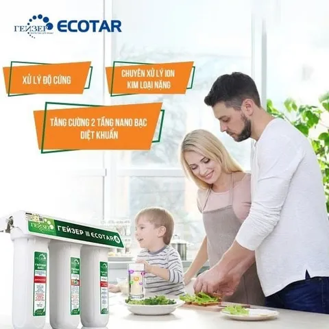 Máy Lọc Nước Nano Geyser Ecotar 4 Chính Hãng - Công Nghệ Lọc 4 In 1, Lọc Sạch Vi Khuẩn và Kim Loại Nặng từ Nguồn Nước Nhập Khẩu LB Nga
