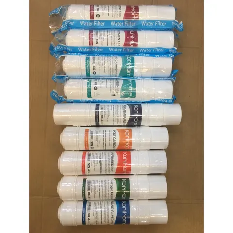 Combo 9 Lõi Lọc Nước KORIHOME Chính Hãng - Thay Thế Lõi Cho WPK-915, WPK-910 (RO, Sediment, Pre Carbon, Hydrogen, Infrared, Nano Silver)