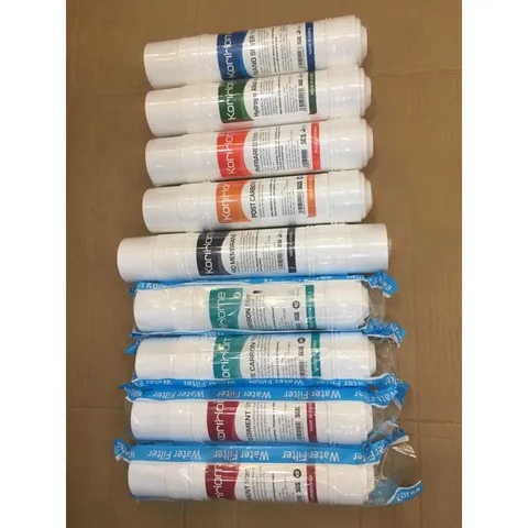 Combo 9 Lõi Lọc Nước KORIHOME Chính Hãng - Thay Thế Lõi Cho WPK-915, WPK-910 (RO, Sediment, Pre Carbon, Hydrogen, Infrared, Nano Silver)