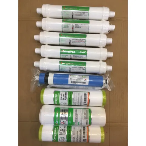 Bộ 9 Lõi Lọc Nước Kangaroo Hydrogen Chính Hãng - Lọc Sạch Vi Khuẩn & Cung Cấp Khoáng Chất Cần Thiết cho Máy Lọc Nước