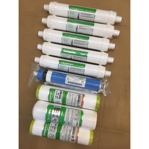 Bộ 9 Lõi Lọc Nước Kangaroo Hydrogen Chính Hãng - Lọc Sạch Vi Khuẩn & Cung Cấp Khoáng Chất Cần Thiết cho Máy Lọc Nước