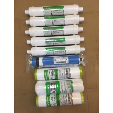 Bộ 9 Lõi Lọc Nước Kangaroo Hydrogen Chính Hãng - Lọc Sạch Vi Khuẩn & Cung Cấp Khoáng Chất Cần Thiết cho Máy Lọc Nước