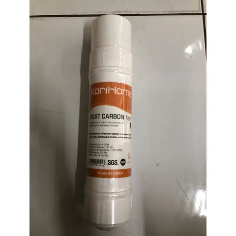 Lõi Lọc Nước Post-Carbon KORIHOME - Hàng Chính Hãng, Loại Bỏ Mùi, Cân Bằng pH, An Toàn Sức Khỏe, Dễ Uống
