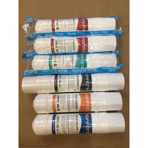 Bộ 6 Lõi Lọc Nước KORIHOME Chính Hãng - Made in Korea (SIDIMENT, PRE CARBON, RO, POST CARBON, NANO SILVER) Thay Thế Cho Máy Lọc Nước