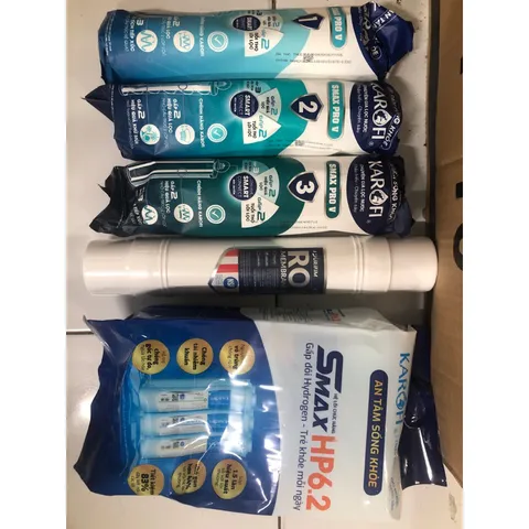 Combo 10 Lõi Lọc KAROFI - Lõi SMAX PRO V, Màng RO Made in USA, Thiết Bị Lọc Nước RO Chất Lượng Cao, Thay Thế Dễ Dàng