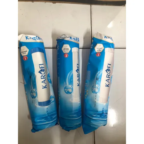 Bộ 3 Lõi Lọc 123 Karofi Chính Hãng - Thay Thế Máy Lọc Nước OP1310, SS038 - Lọc 5 và 1 Micron, Khử Clo, Độc Hại
