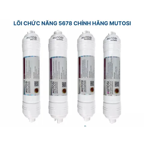 Combo 4 Lõi Lọc Khoáng MUTOSI 5678 - Hàng Chính Hãng Tăng Cường Khoáng Chất và Vị Ngon Cho Nước Uống