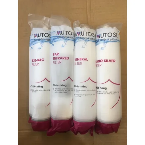 Combo 4 Lõi Lọc Khoáng MUTOSI 5678 - Hàng Chính Hãng Tăng Cường Khoáng Chất và Vị Ngon Cho Nước Uống