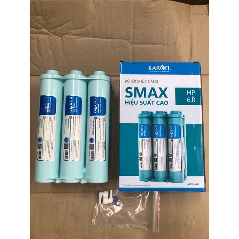 Bộ Lõi Smax KAROFI HP 6.0 Chính Hãng - Hệ Thống Lõi Lọc Nước Tiên Tiến, Chống Tái Nhiễm Khuẩn, Dùng Cho Máy KAQ-D36S