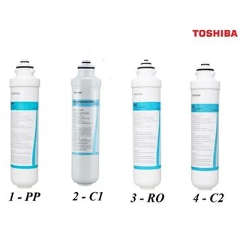Bộ 4 Lõi Lọc Nước TOSHIBA F-1643 Chính Hãng - Thay Thế Máy TWP-W1643SV(W) - Thiết Bị Gia Đình An Toàn và Hiệu Quả