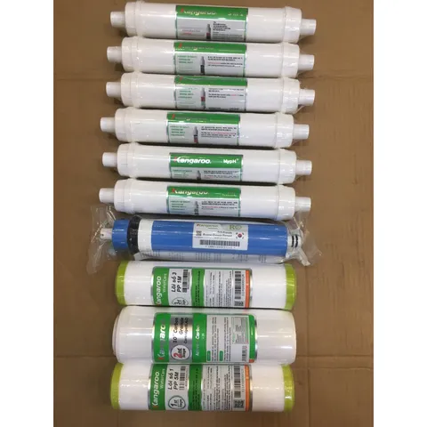 Bộ 10 Lõi Lọc Nước Kangaroo Hydrogen Chính Hãng - Loại Bỏ Tạp Chất, Kim Loại Nặng, Vi Khuẩn - Nguồn Nước Sạch An Toàn