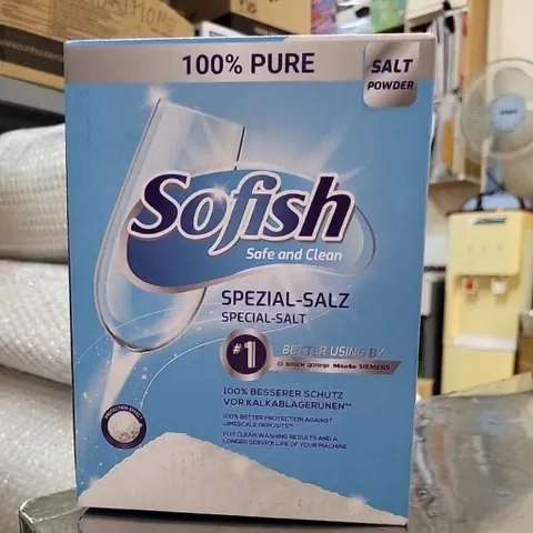 Muối Rửa Bát Sofish Hộp 1KG Chính Hãng - Giải Pháp Tối Ưu Cho Máy Rửa Chén Bosch, Teka, Malloca và Nhiều Thương Hiệu Khác