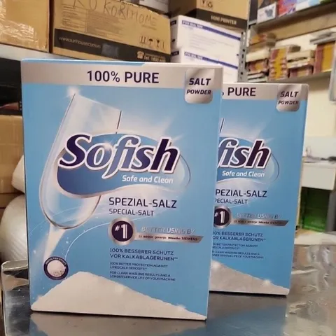 Muối Rửa Bát Sofish Hộp 1KG Chính Hãng - Giải Pháp Tối Ưu Cho Máy Rửa Chén Bosch, Teka, Malloca và Nhiều Thương Hiệu Khác