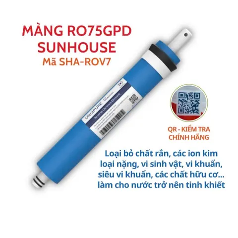 Lõi Lọc Nước Số 4 SUNHOUSE - Màng RO Chính Hãng, Loại Bỏ Tạp Chất, Kim Loại Nặng, Vi Khuẩn – Nước Tinh Khiết Hơn 90.000 Lít