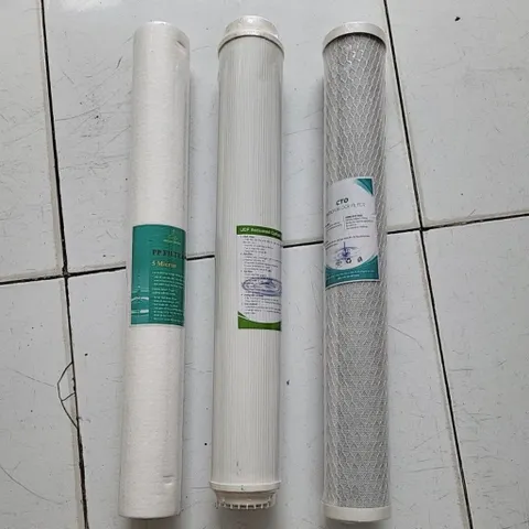 Bộ lõi lọc nước 1, 2, 3 - Kích thước 20 inch, Lõi PP, Than Hạt, CTO Than Nén - Bảo vệ sức khỏe gia đình bạn