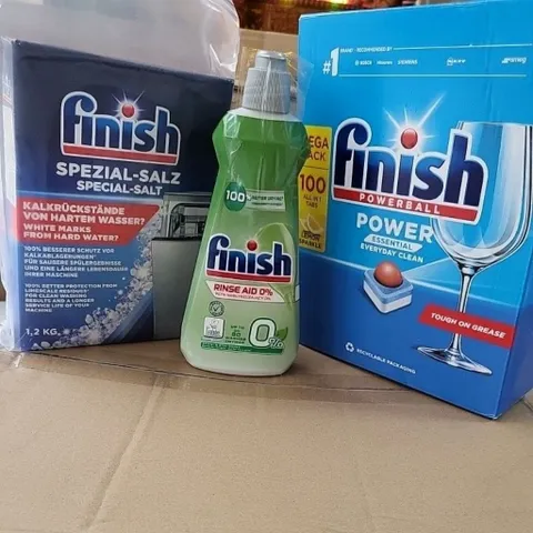Viên Rửa Bát FINISH 100 Viên Hương Chanh, Muối Rửa 1.2Kg và Nước Làm Bóng 400ML - Bảo Vệ Thiết Bị Nhà Bếp Chính Hãng