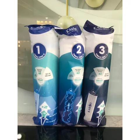 Combo 3 Lõi Lọc Chính Hãng KAROFI SMAX PRO V cho Máy KAD-L56, D36S, D66S, D528, U96 - Công Nghệ Smart Connect, Hiệu Quả Lọc Ưu Việt