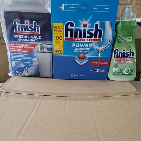 Viên Rửa Bát FINISH 100 Viên Hương Chanh, Muối Rửa 1.2Kg và Nước Làm Bóng 400ML - Bảo Vệ Thiết Bị Nhà Bếp Chính Hãng