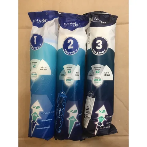 Combo 3 Lõi Lọc Chính Hãng KAROFI SMAX PRO V cho Máy KAD-L56, D36S, D66S, D528, U96 - Công Nghệ Smart Connect, Hiệu Quả Lọc Ưu Việt