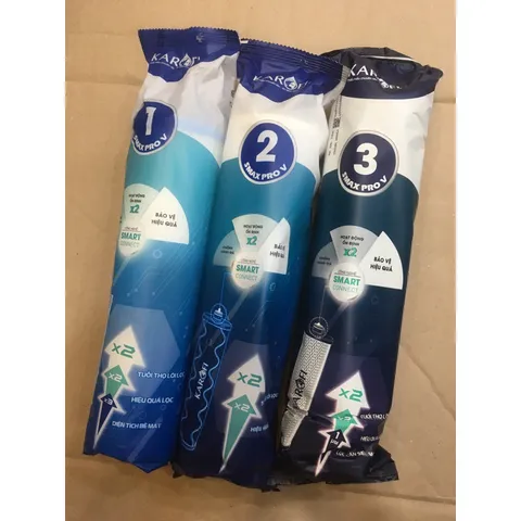 Combo 3 Lõi Lọc Chính Hãng KAROFI SMAX PRO V cho Máy KAD-L56, D36S, D66S, D528, U96 - Công Nghệ Smart Connect, Hiệu Quả Lọc Ưu Việt
