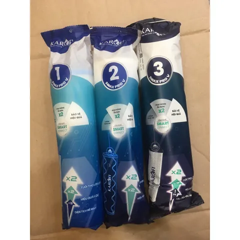 Combo 3 Lõi Lọc Chính Hãng KAROFI SMAX PRO V cho Máy KAD-L56, D36S, D66S, D528, U96 - Công Nghệ Smart Connect, Hiệu Quả Lọc Ưu Việt