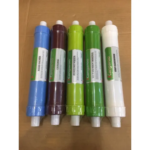 Bộ 5 Lõi Lọc Nước Kangaroo 56789 Chính Hãng - Cung Cấp Khoáng Chất Tự Nhiên, Khử Mùi, Diệt Khuẩn, Nước Kiềm Tính