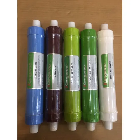 Bộ 5 Lõi Lọc Nước Kangaroo 56789 Chính Hãng - Cung Cấp Khoáng Chất Tự Nhiên, Khử Mùi, Diệt Khuẩn, Nước Kiềm Tính