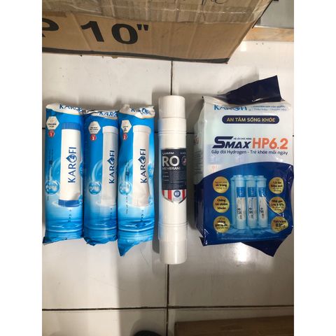 Bộ 10 Lõi Lọc Nước KAROFI Chính Hãng - Thay Thế cho Máy KAD-D52, KAD-X39 - Lọc Tạp Chất, Bảo Vệ Sức Khỏe