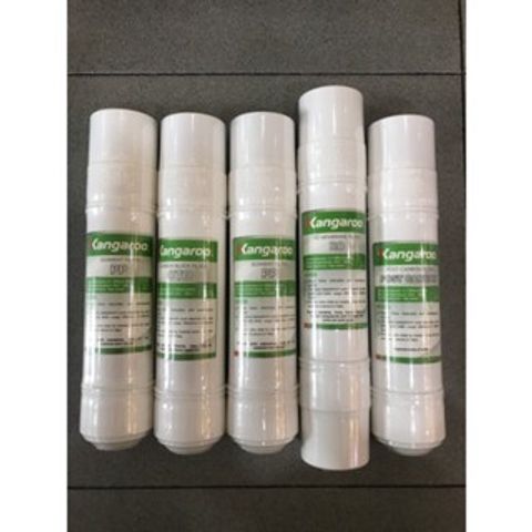 Bộ 5 Lõi Lọc Nước Kangaroo 12345 - Chính Hãng Dùng Cho Máy KG 61A3, KG 62A3, Lọc Nước Tinh Khiết, An Toàn cho Sức Khỏe