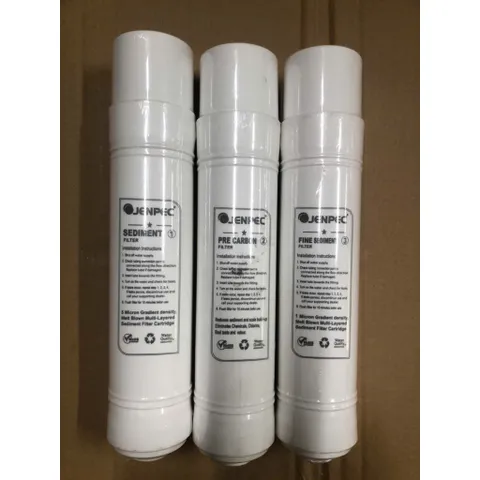 Bộ 3 Lõi Lọc Nước 123 Jenpec - Thay Thế Máy Lọc U - Chất Lượng Chính Hãng, Bảo Vệ Sức Khỏe Gia Đình