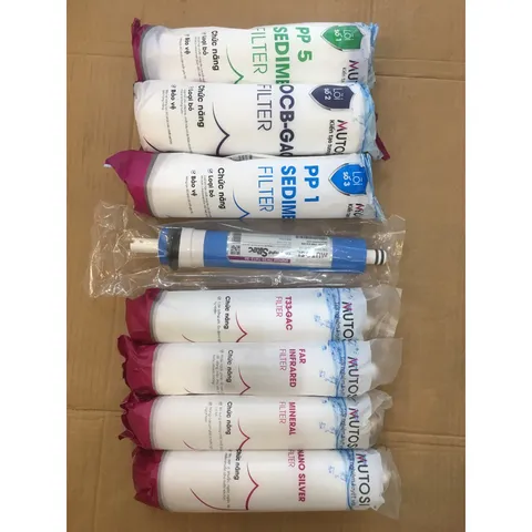 Combo 8 Lõi Lọc Nước MUTOSI 12345678 - Lọc Sạch Vi Khuẩn và Cung Cấp Khoáng Chất - Hàng Chính Hãng Chất Lượng Cao