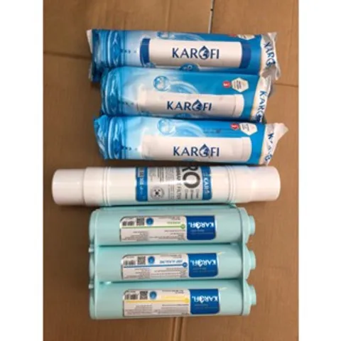 Bộ 10 Lõi Lọc Nước KAROFI Chính Hãng cho Máy OP1310 - Lõi Smax Duo và Màng RO 100 GPD Hàn Quốc, Lọc Sạch 99.99%