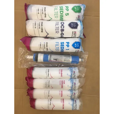 Combo 8 Lõi Lọc Nước MUTOSI 12345678 - Lọc Sạch Vi Khuẩn và Cung Cấp Khoáng Chất - Hàng Chính Hãng Chất Lượng Cao