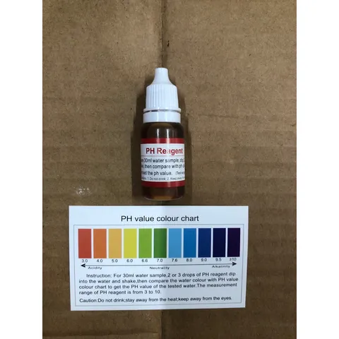 Dung dịch kiểm tra pH nước - Dễ sử dụng, độ chính xác cao cho nuôi trồng thủy sản, xử lý nước và thử nghiệm ở phòng thí nghiệm.