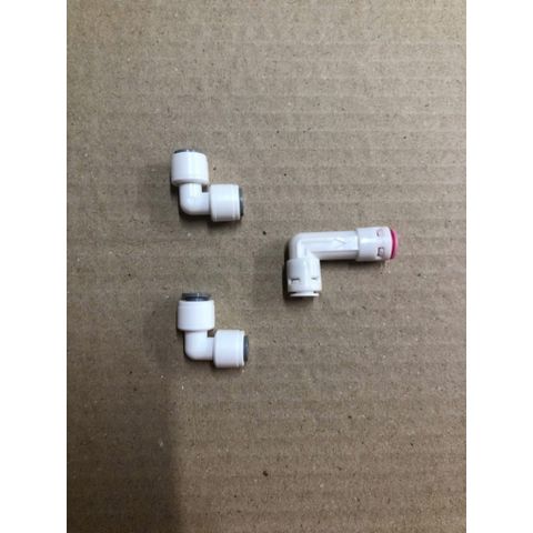 Bộ 2 Nối Vuông 6-6 mm + Van 1 Chiều Góc Dùng Cho Màng RO Đúc - Thiết Bị Tiện Ích Chuyển Đổi Nhanh chóng