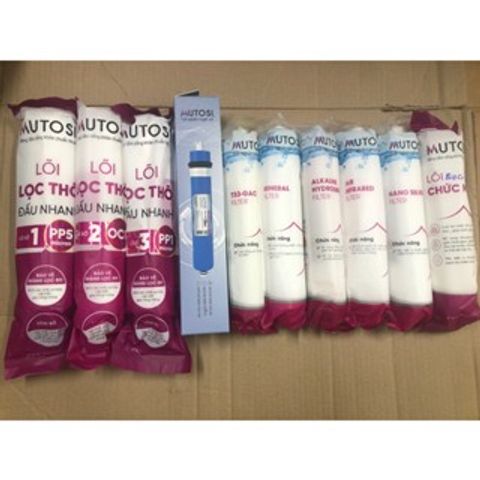 Bộ 10 Lõi Lọc Đúc MUTOSI Chính Hãng - Thay Thế Model MP-U1368, MP-S1012, MP-360D, MP-S1001 - Giải Pháp Nước Sạch Tiện Lợi