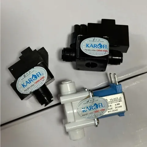 Van điện từ Karofi - Van áp thấp và áp cao cho máy lọc nước RO - Phụ kiện chính hãng, dễ dàng thay thế