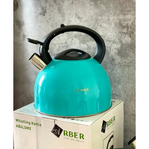 Ấm Đun Nước ARBER Inox 304 4L - Thiết Kế Sang Trọng, Đun Nước Nhanh Chóng Trên Mọi Loại Bếp, Chất Liệu An Toàn, Quai Cầm Cách Nhiệt