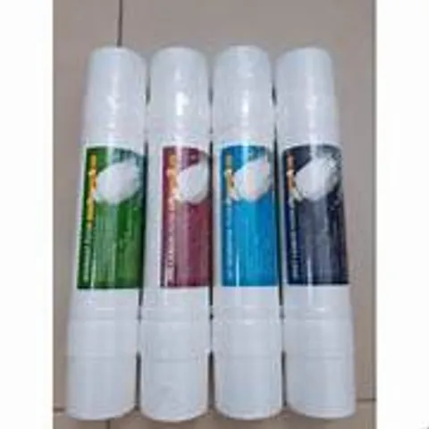 Bộ 4 Lõi Lọc Nước Hàn Quốc 2 Đầu - Lõi Sediment, Pre-Carbon, U/F Membrane, Post Carbon Cho Máy Nóng Lạnh, Lọc Sang Trọng Từ Korea